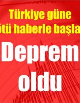 Ege'de 4,1 büyüklüğünde deprem