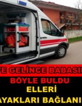 EVE GELDİĞİNDE BABASINI BÖYLE BULDU
