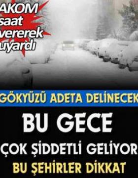 Yağışlar bu gece başlıyor
