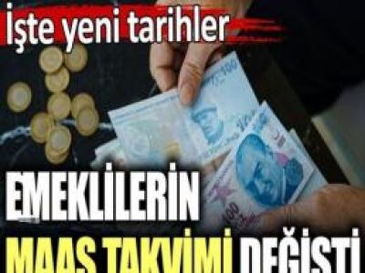 MAAŞ ÇEKME TARİHLERİ DEGİŞTİ!..