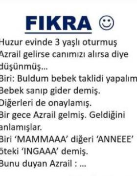 HUZUR EVİNDE 3 YAŞLI