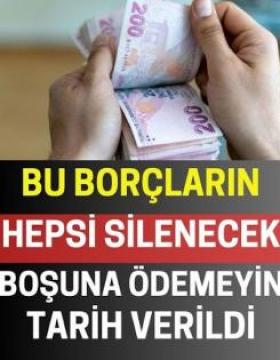 Boşuna ödemeyin tarih verildi