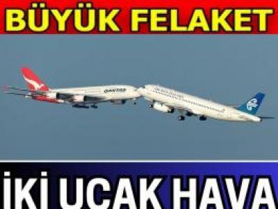 İki uçak havada çarpıştı