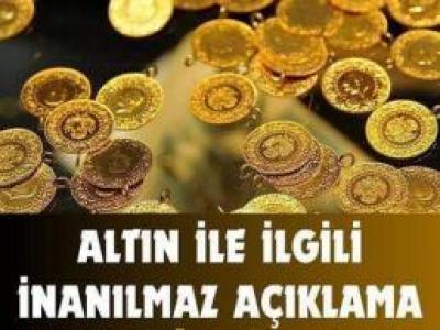 Altın düşecek dedi