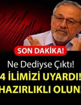 Naci Görür bugün tekrar açıkladı