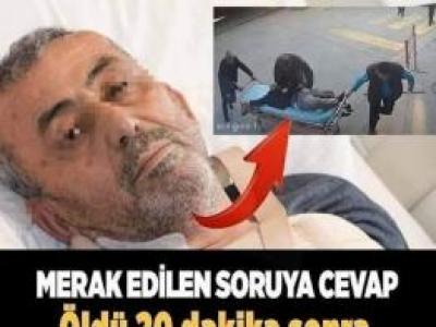 20 dakika sonra geldi