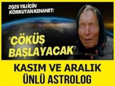 Kasım ve Aralık Ayında Başımıza Gelecek Olanları Tarih Vererek Sıraladı..