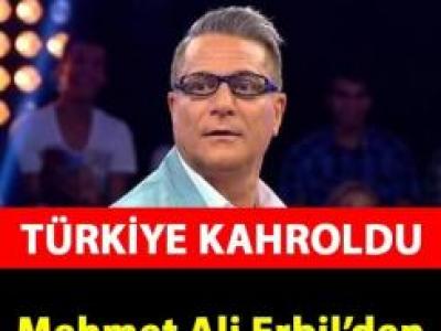 Mehmet Ali Erbil'den üzen haber geldi.