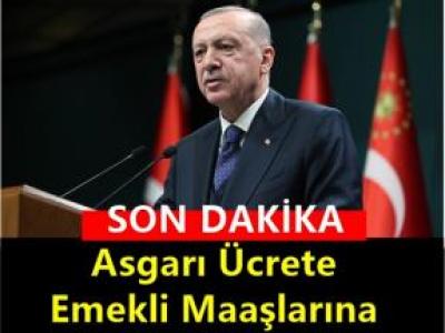 Asgari ücreti ve emekli maaşları açıkladı.