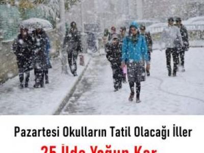 Kar Yağışı ve Okullar