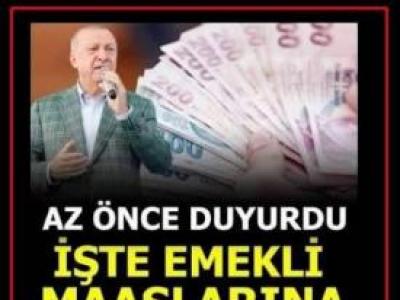 işte emekli maaşlarına yapılacak zam oranı
