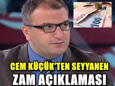 Cem Küçük’ten emekliler için seyyanen zam açıklaması!