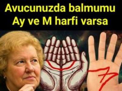 Avucunuzda bal mumu ay ve M harfi varsa 