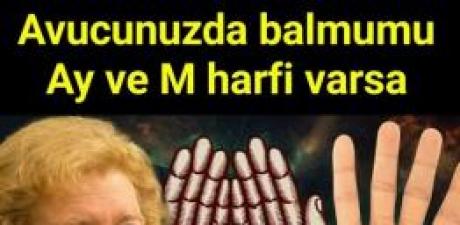 Avucunuzda bal mumu ay ve M harfi varsa 