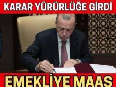 Emekli maaş ödemelerine ilişkin yeni uygulama