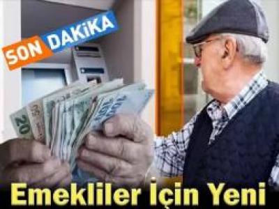 Emekliler için yeni hamle