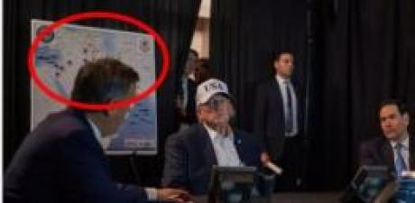 Trump'un arkasındaki haritada Türkiye