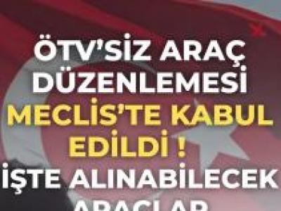 ötv'siz araçlar