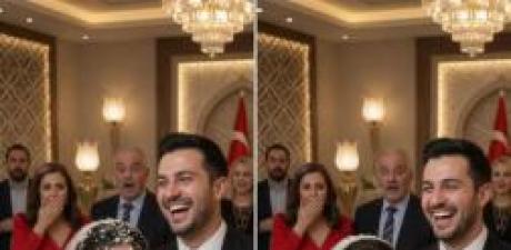 Düğünde Yüzünü Pastaya Gömme