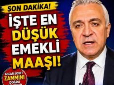 en düşük emekli maaşı.
