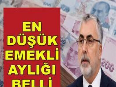 En düşük emekli aylığı belli oldu