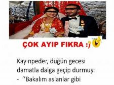 kayınpeder düğün gecesi