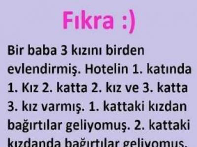 Bir baba 3 kızını birden