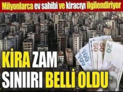KİRA ARTIŞ ORANI BELLİ OLDU