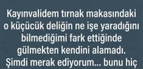 Tırnak makasınızdaki küçük yuvarlak amacı
