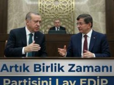 Davutoğlu, Erdoğan ile 