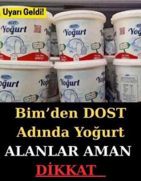 BİM’den Dost yoğurt
