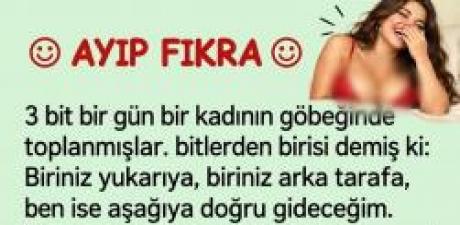 3 bit birgün bir kadının göbeğinde toplanmışlar 