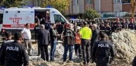 Yıkım çalışması yapılırken bulundu