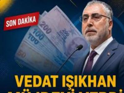 Vedat Işıkhan Müjdeyi Verdi