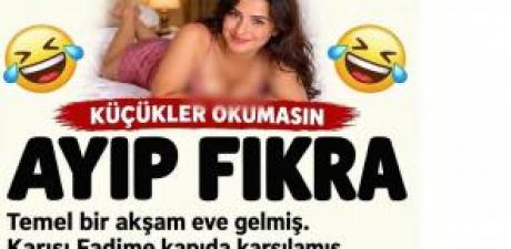 Temel Bir Akşam Eve Gelmiş. Karısı Fadime Kapıda Karşılamış.